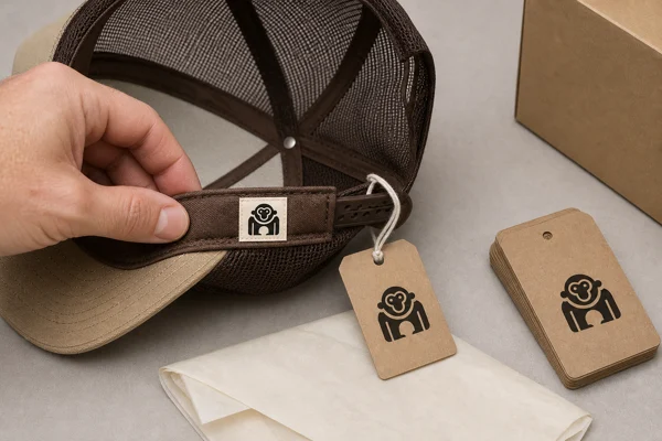 Custom woven label and swing tags